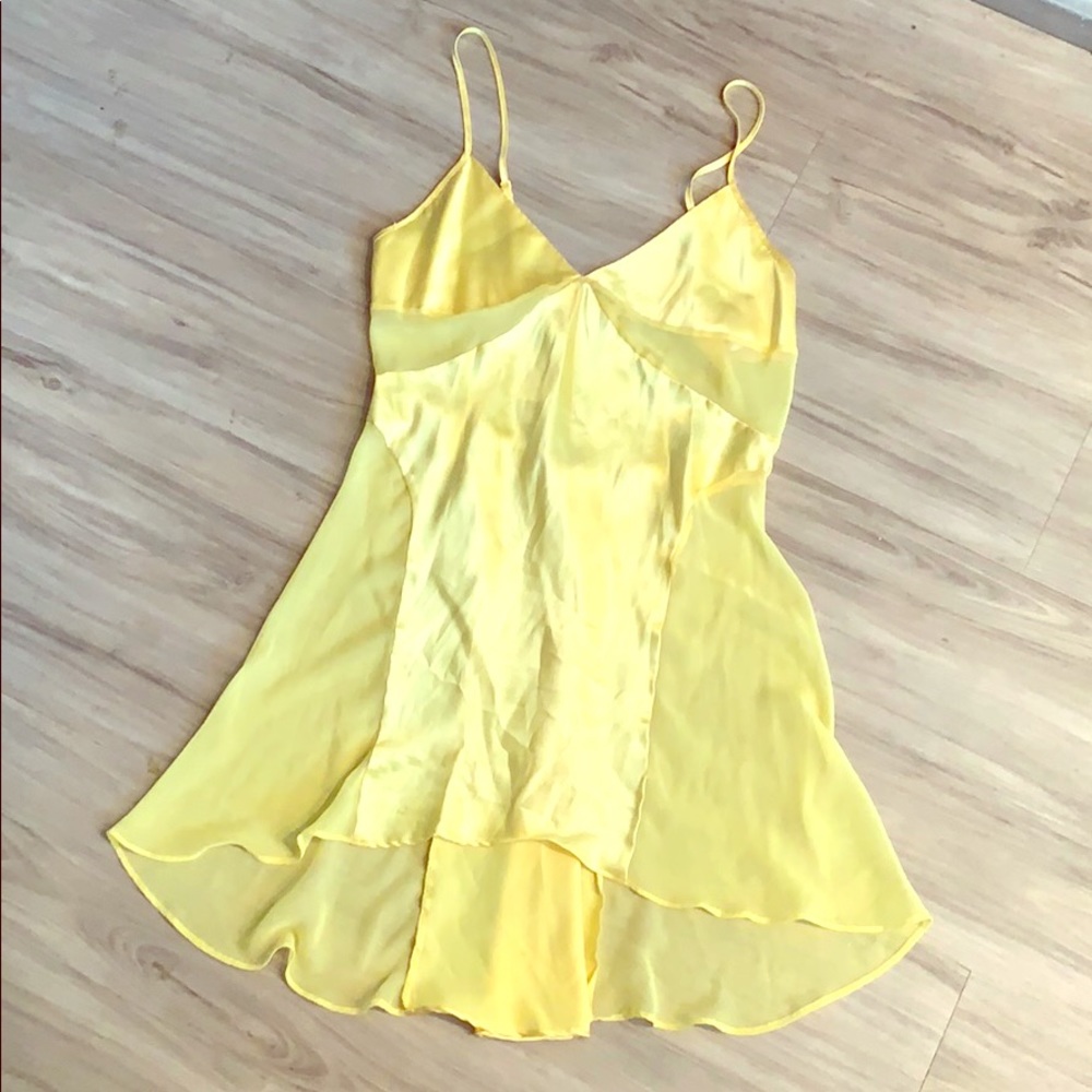 VICTORIA’S SECRET SATIN AND SHEER CAMI SLIP